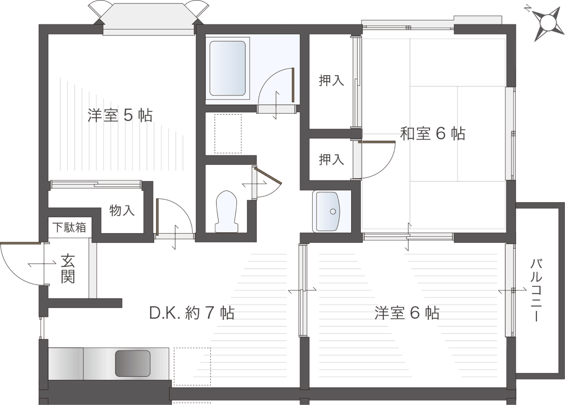 平面図B-2（B棟2F）