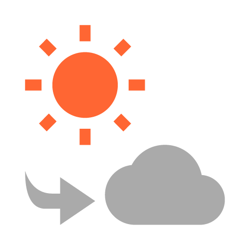 晴れのち曇りの天気マーク01